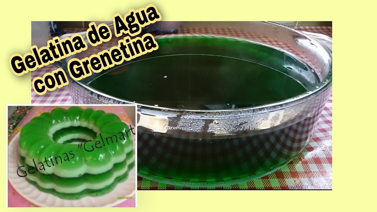 Receta de Gelatina de agua