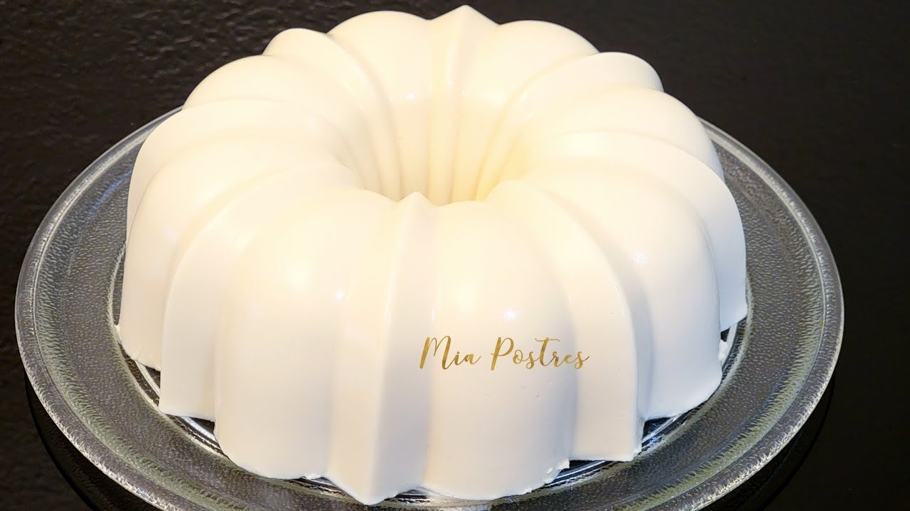 Receta de Gelatina de coco rallado y queso crema