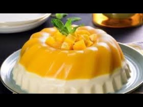 Receta de Gelatina de coco y mango
