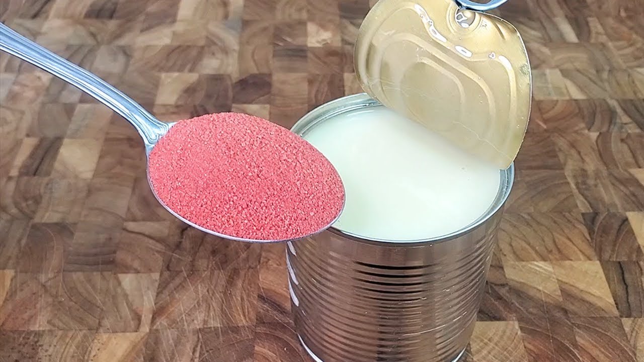 Receta de Gelatina de refresco con leche condensada
