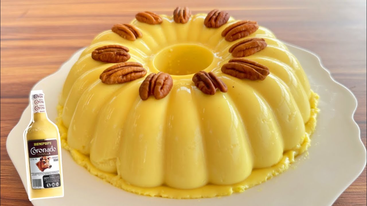 Receta de Gelatina de rompope