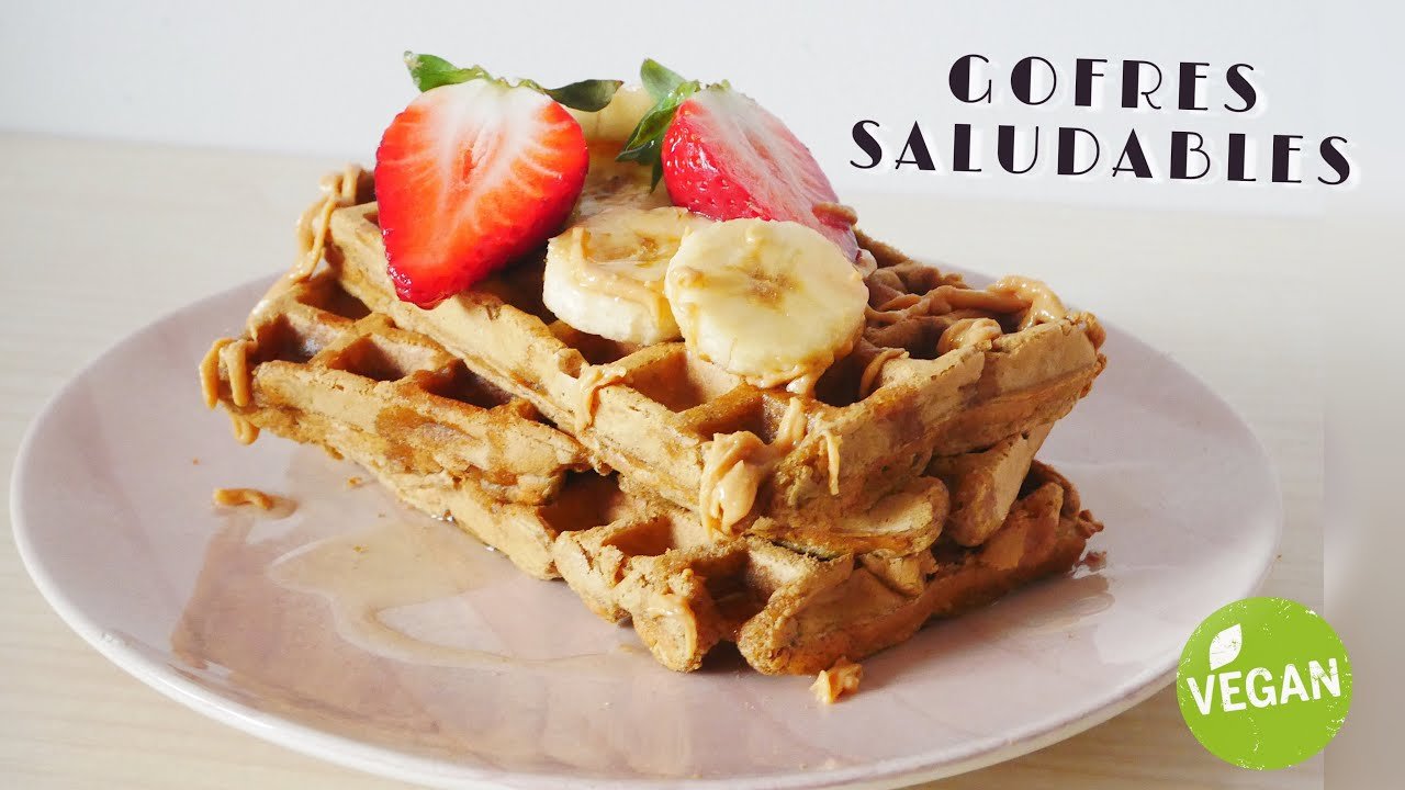 Receta de Gofres belgas veganos