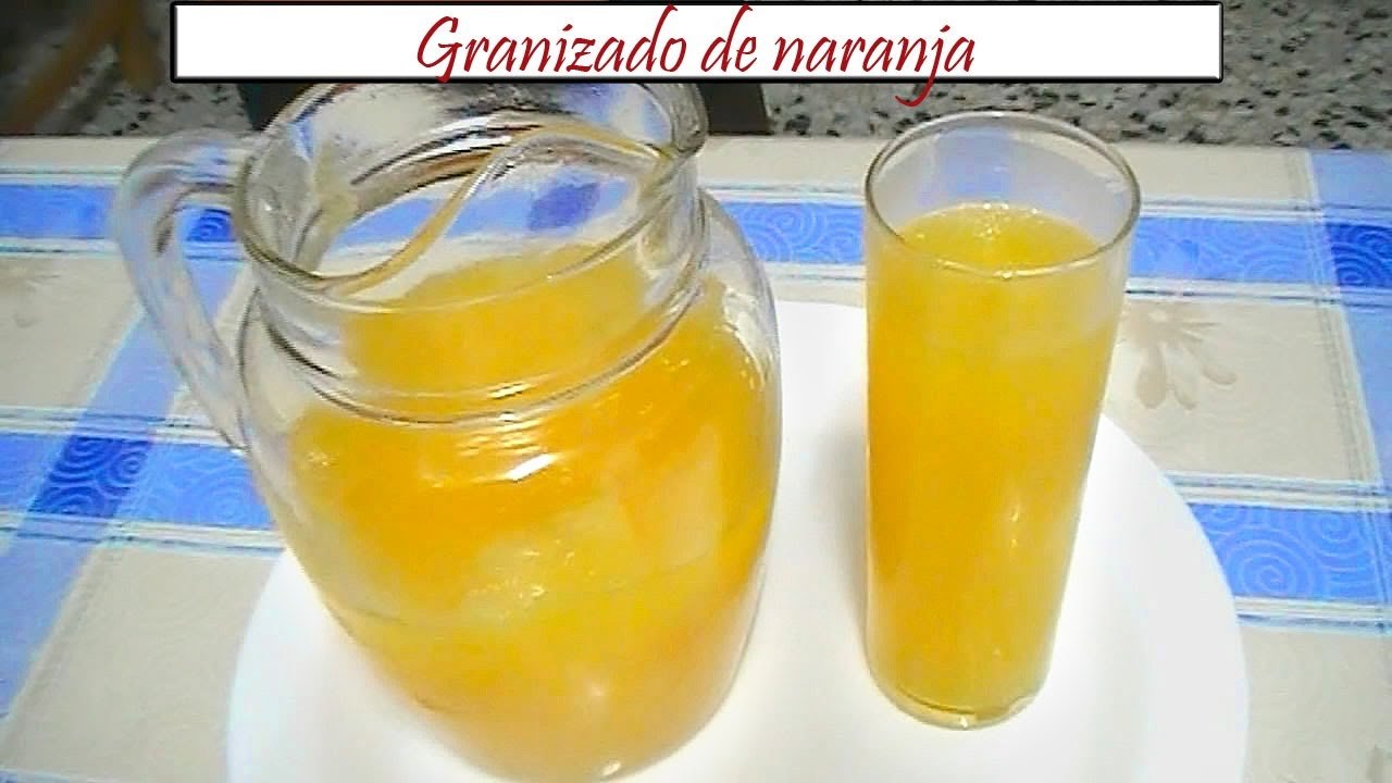 Receta de Granizado de naranja