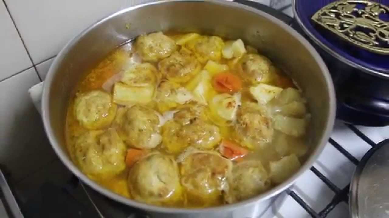 Receta de Guefilte fish hervido