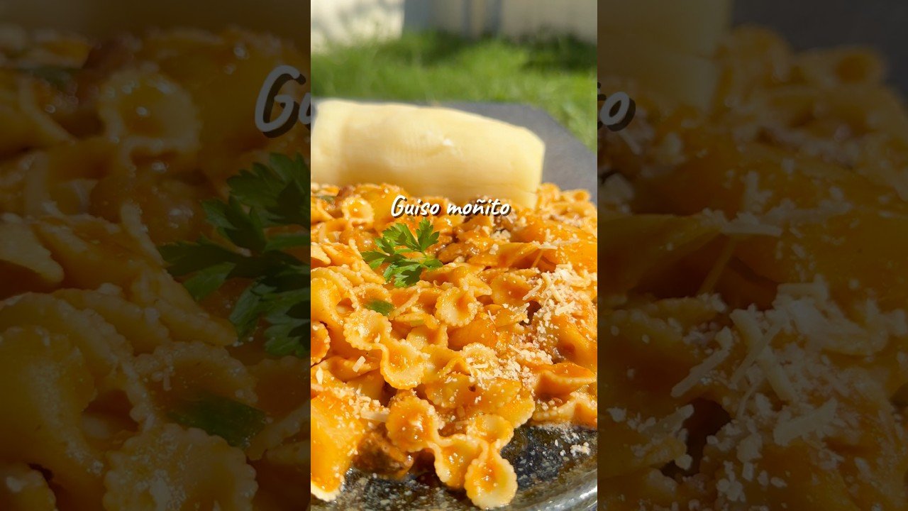 Receta de Guiso de fideos moñito