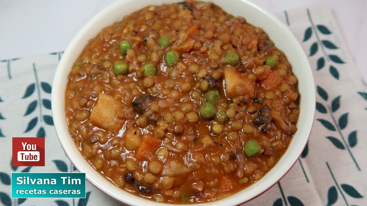 Receta de Guiso de lentejas vegetariano