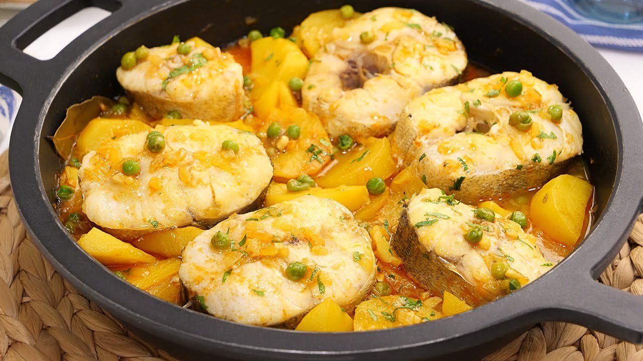 Receta de Guiso de merluza con patatas