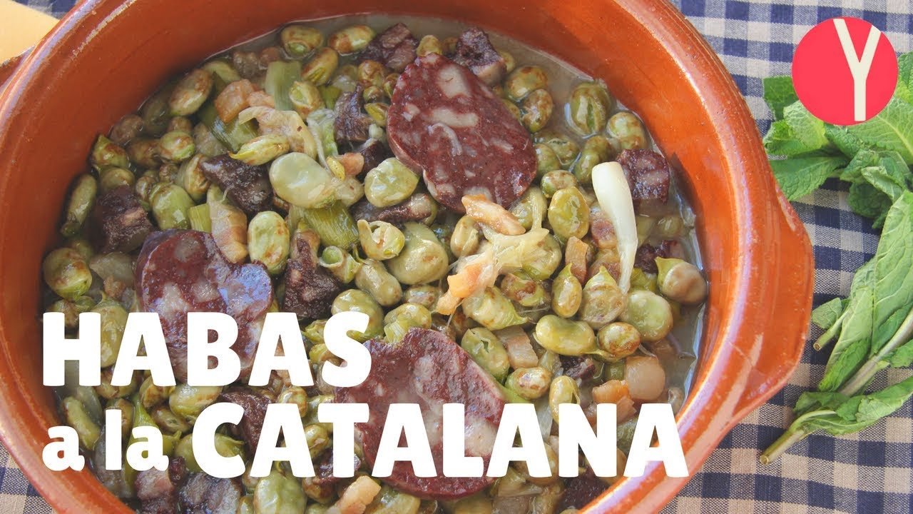 Receta de Habas a la catalana con morcilla