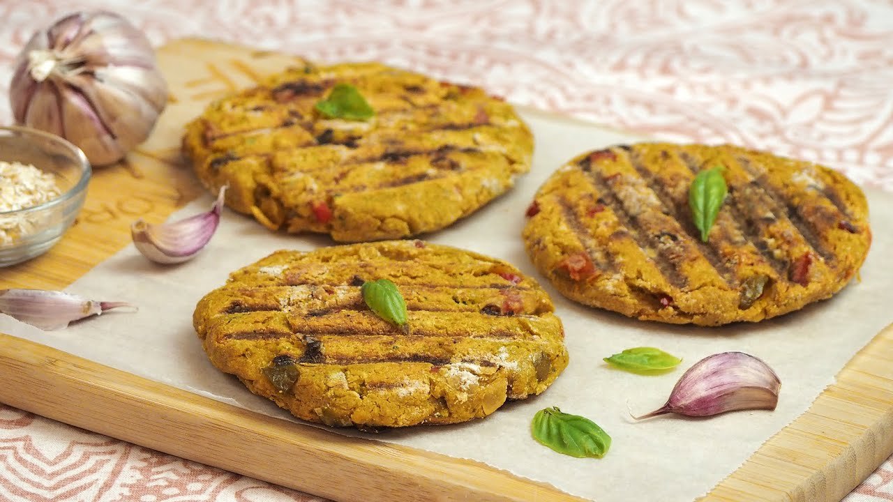 Receta de Hamburguesa de garbanzos y avena