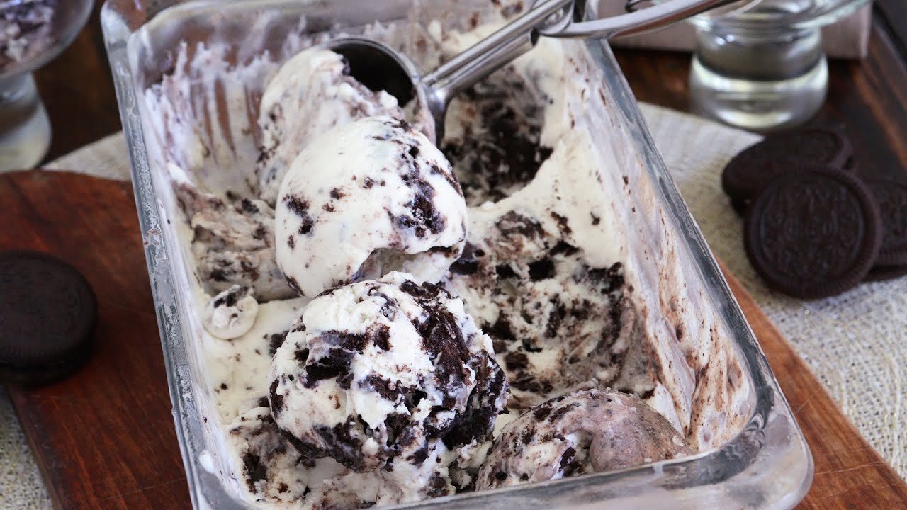 Receta de Helado de Oreo casero