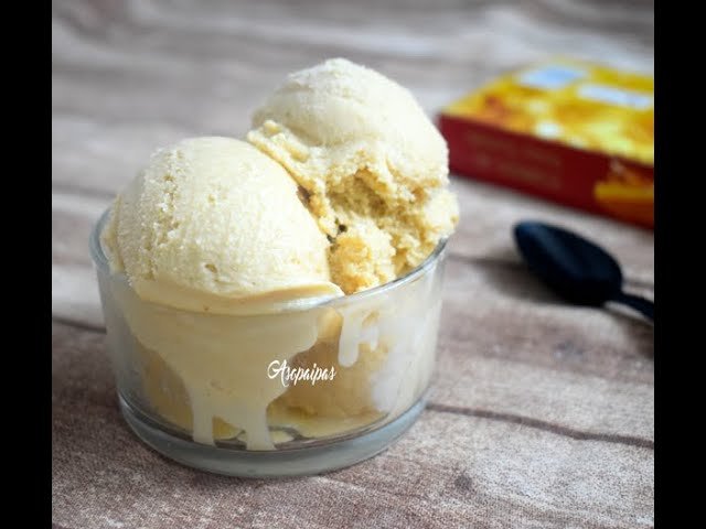Receta de Helado de yema tostada