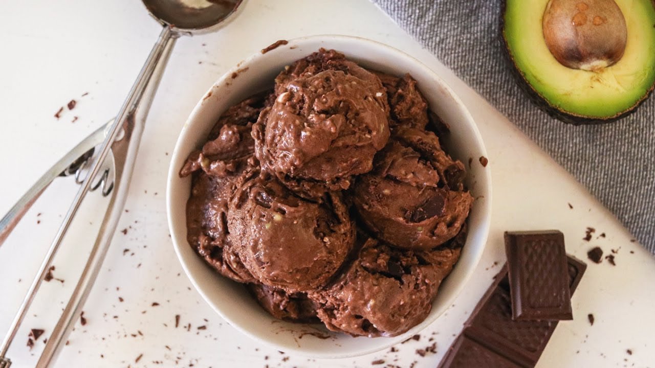 Receta de Helado vegano con plátano y chocolate