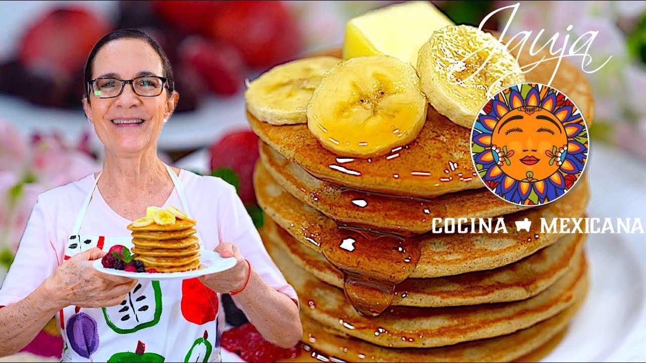 Receta de Hot cakes de avena y plátano