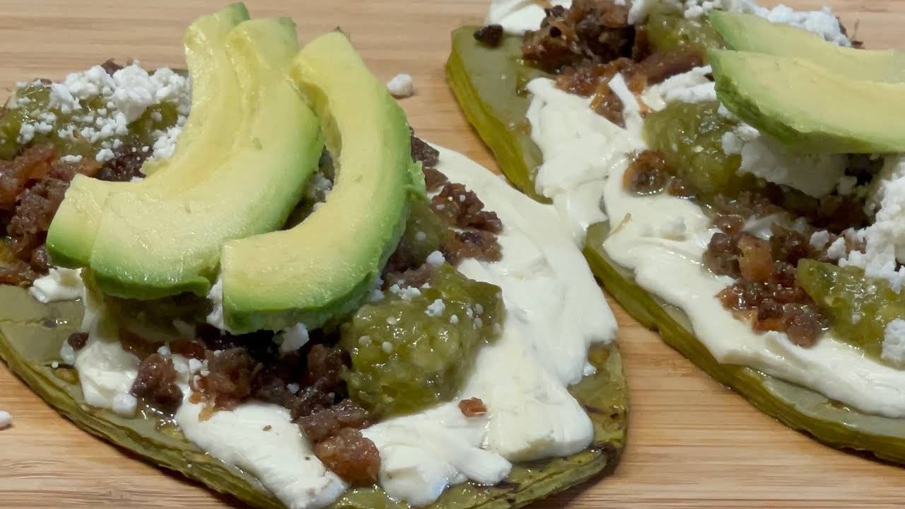 Receta de Huaraches de nopal