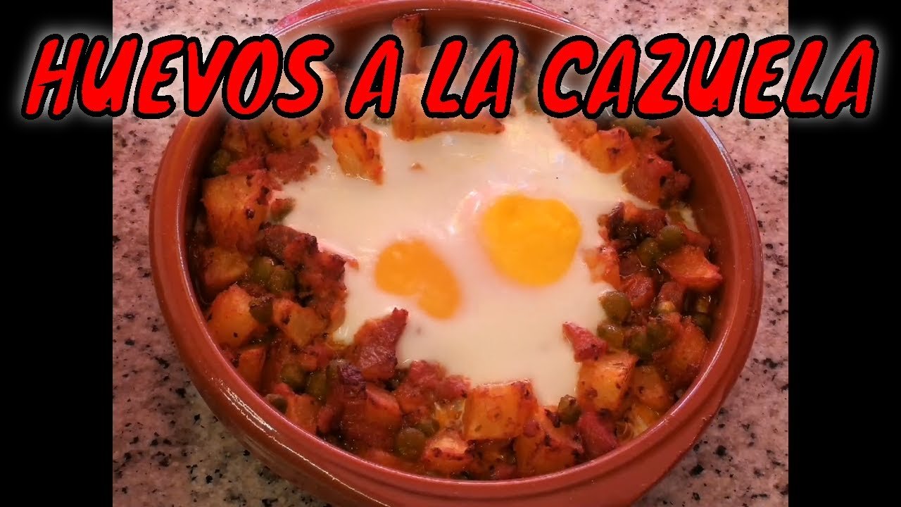 Receta de Huevos a la cazuela con chorizo