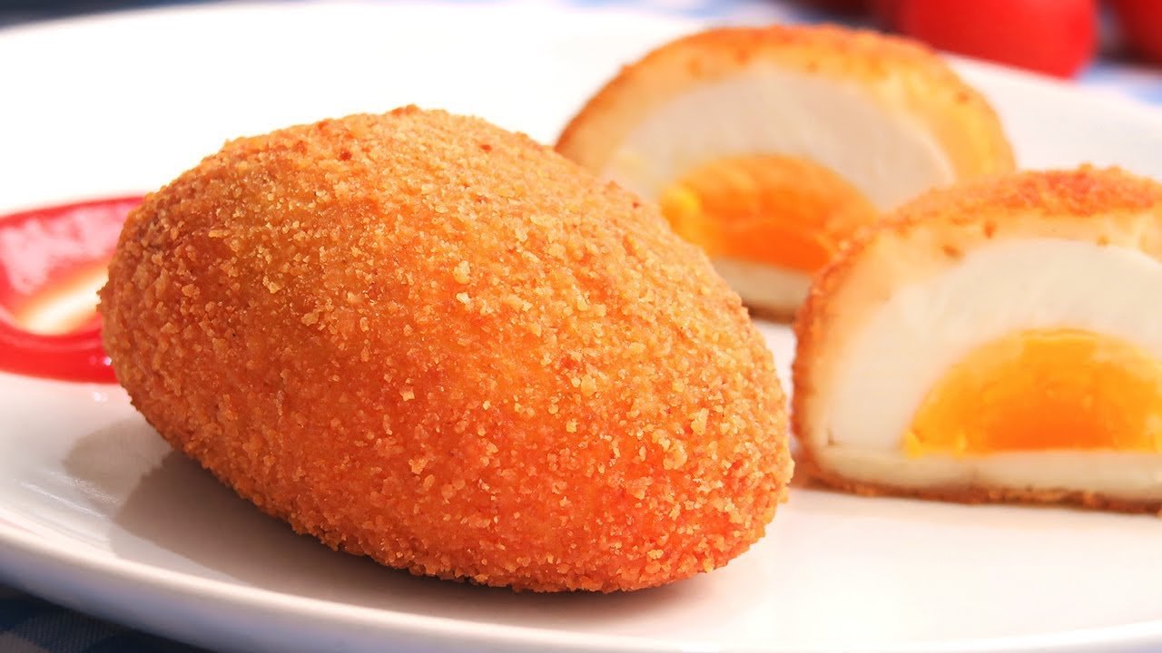 Receta de Huevos fritos a la villaroy