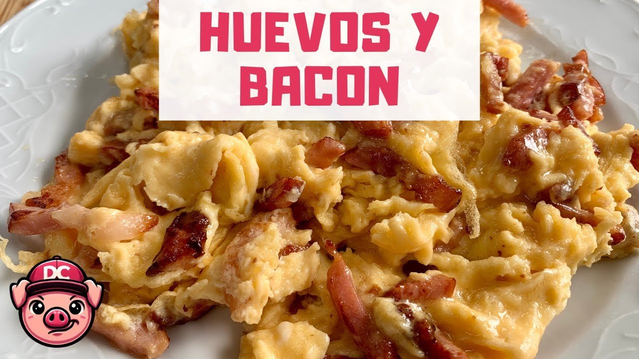 Receta de Huevos fritos con bacon
