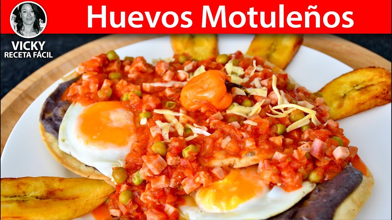 Receta de Huevos motuleños con plátano