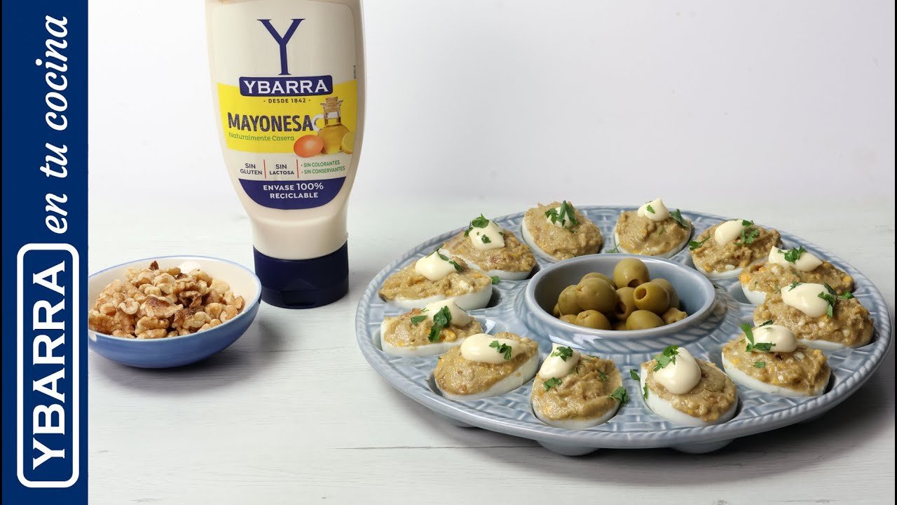 Receta de Huevos rellenos de roquefort rapidos