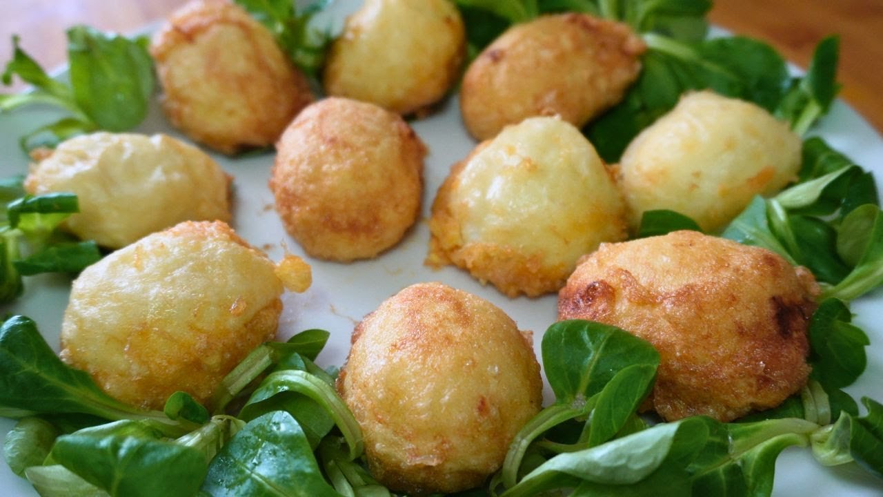 Receta de Huevos rellenos rebozados