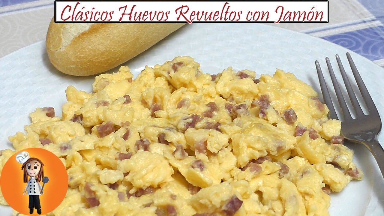 Receta de Huevos revueltos con jamón
