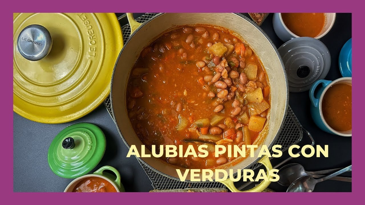 Receta de Judías pintas con verduras