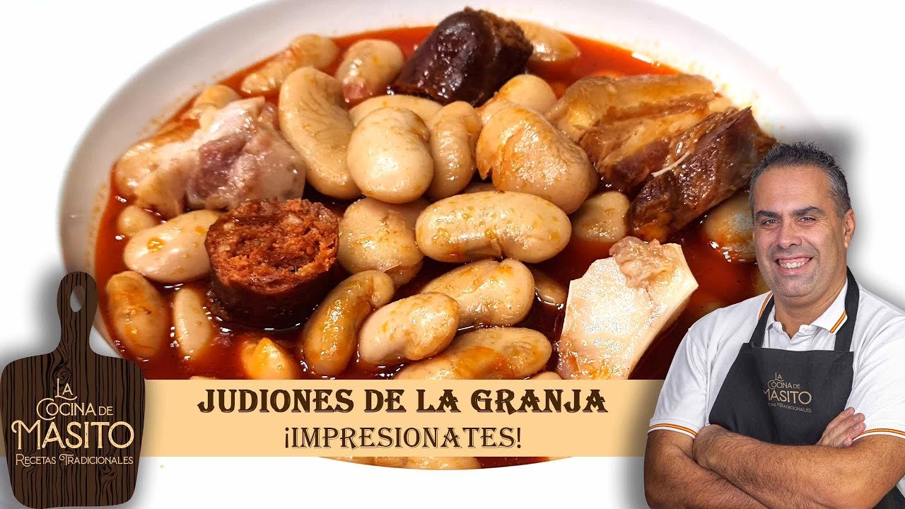 Receta de Judiones de La Granja con verduras