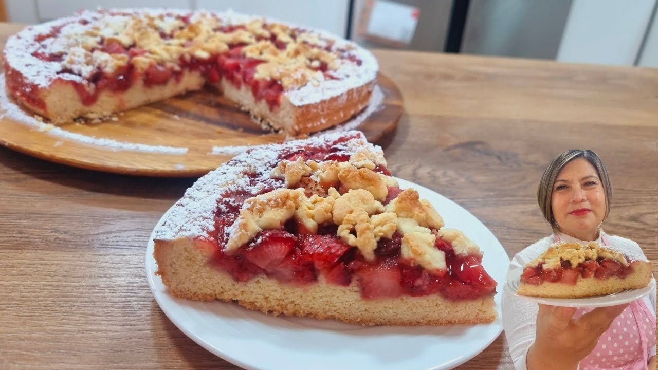 Receta de Kuchen de frutilla
