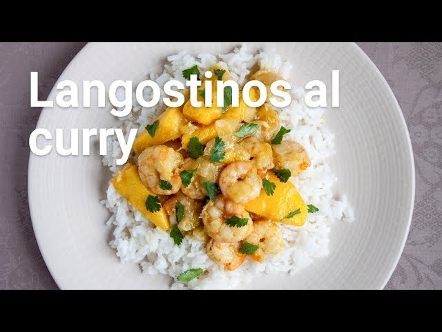 Receta de Langostinos al curry