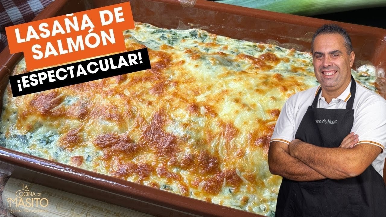 Receta de Lasaña al salmón