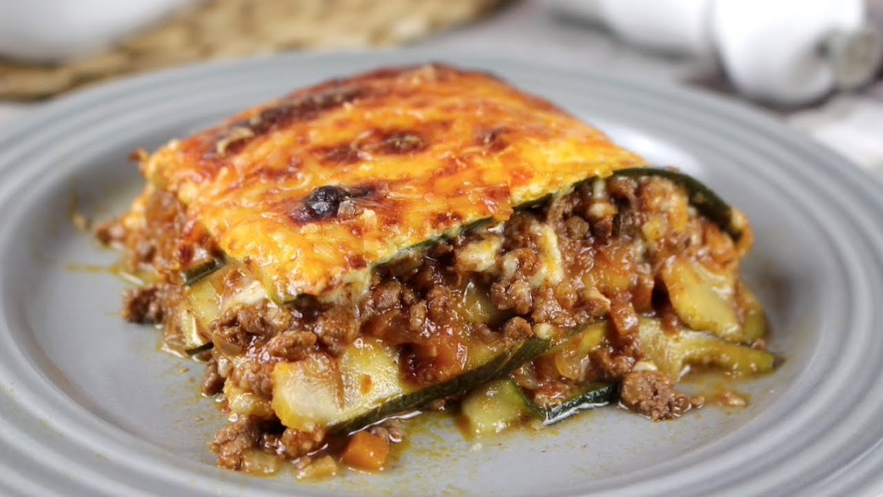 Receta de Lasaña de calabacín