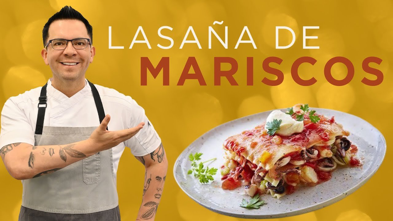 Receta de Lasaña de mariscos fácil