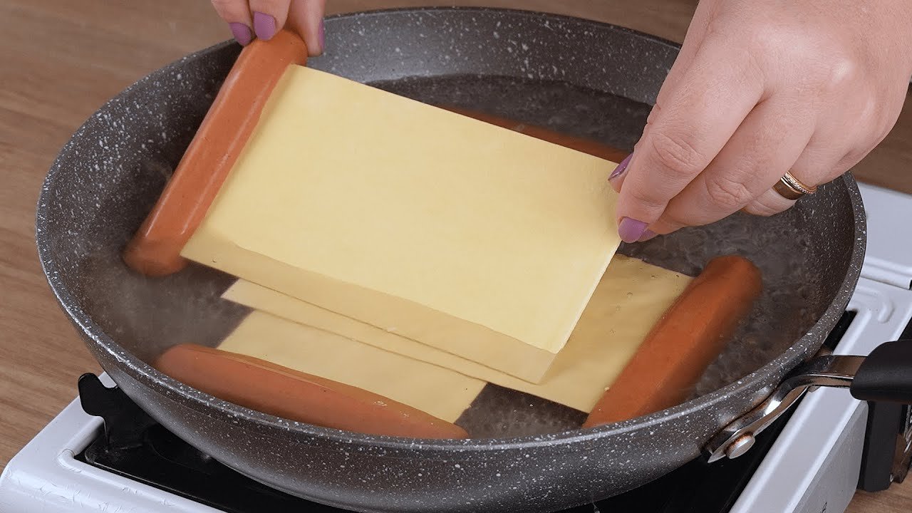 Receta de Lasaña de salchicha