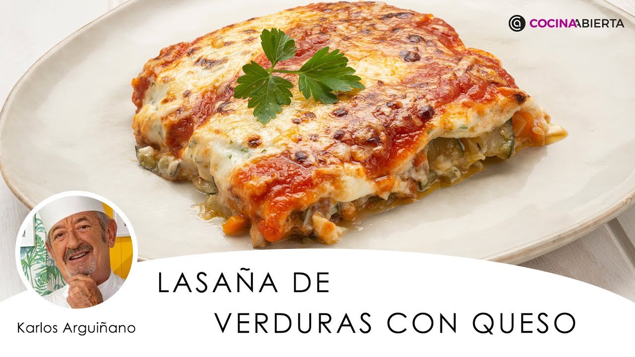 Receta de Lasaña italiana de verduras