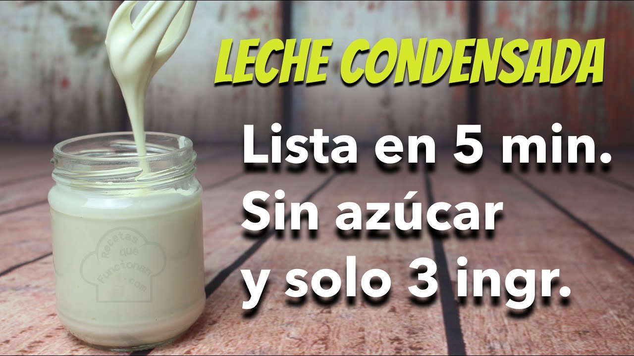 Receta de Leche condensada sin azúcar
