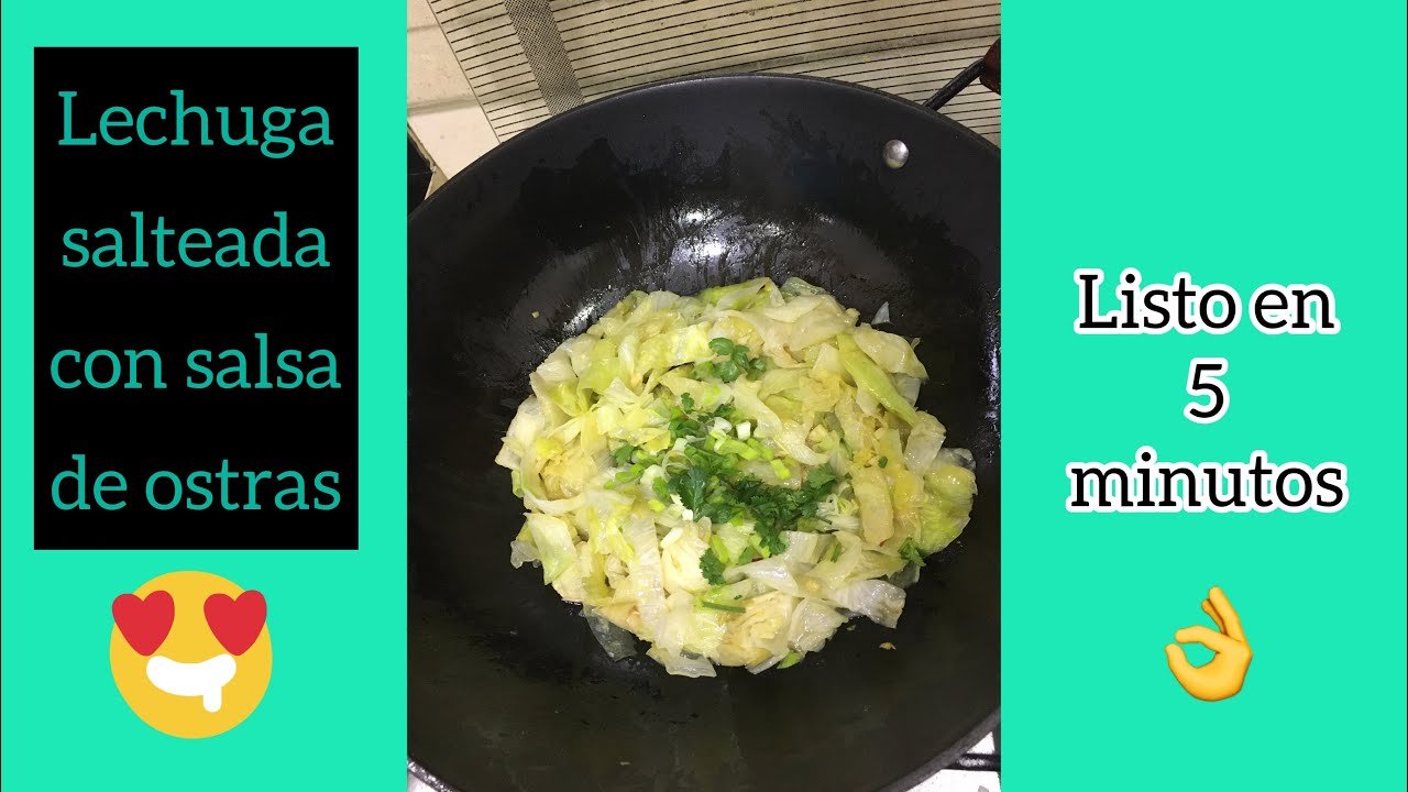 Receta de Lechuga salteada