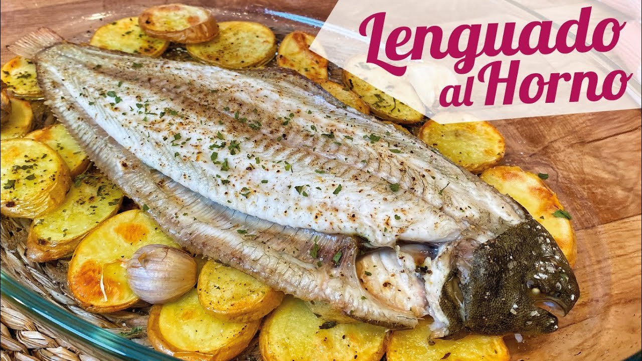 Receta de Lenguado al horno con patatas