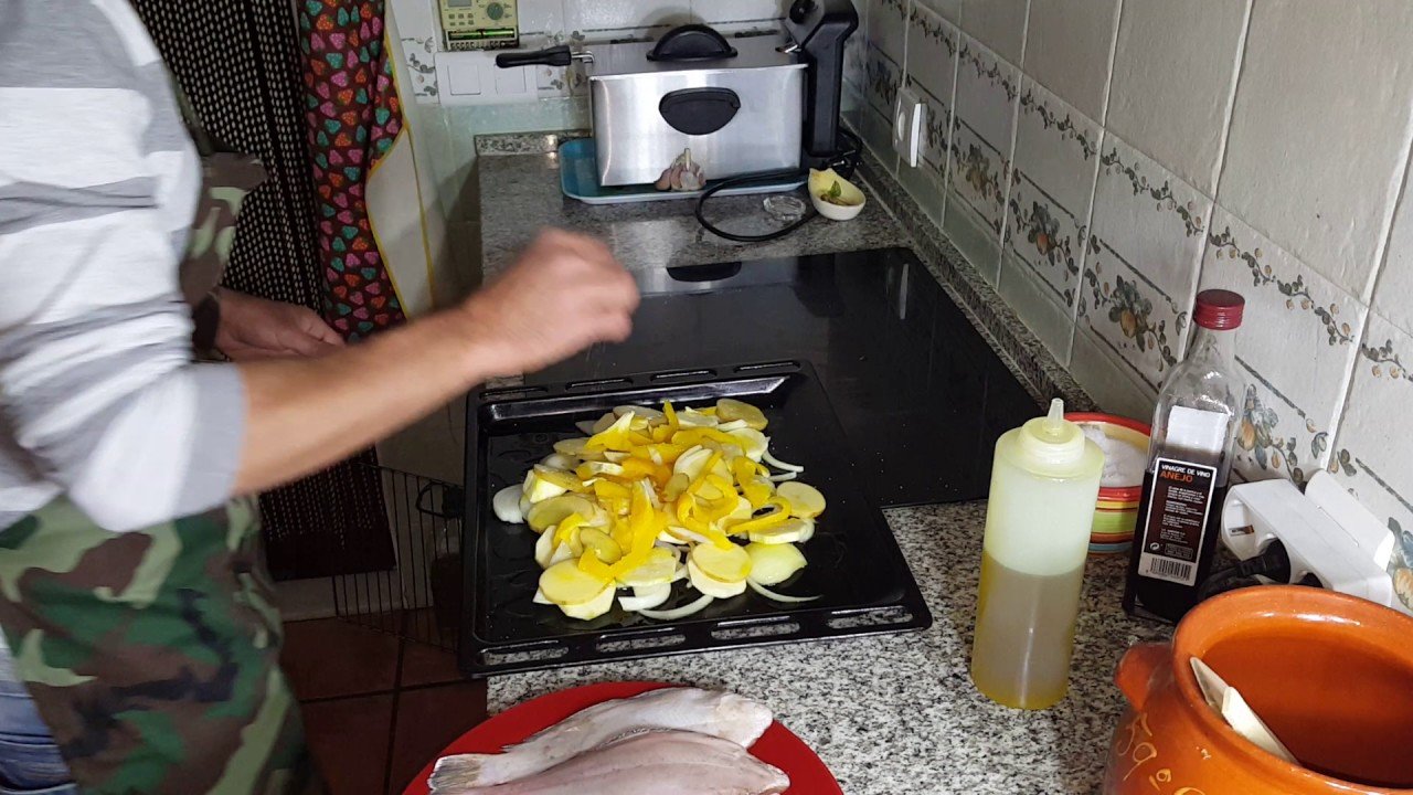 Receta de Lenguado con vegetales al horno