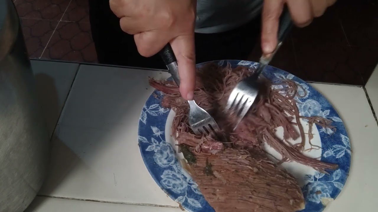 Receta de Lentejas con carne desmechada