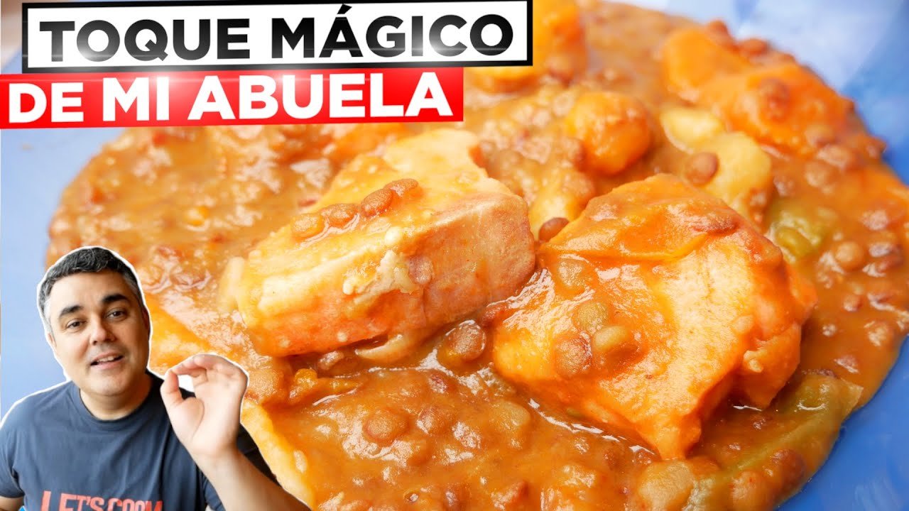 Receta de Lentejas con pescado