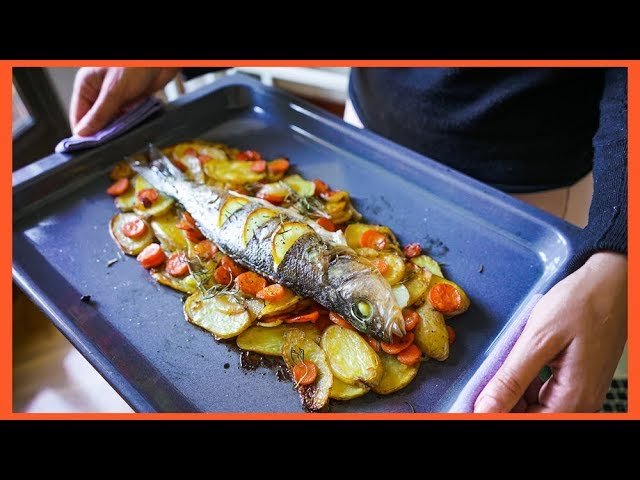 Receta de Lubina al horno con limón