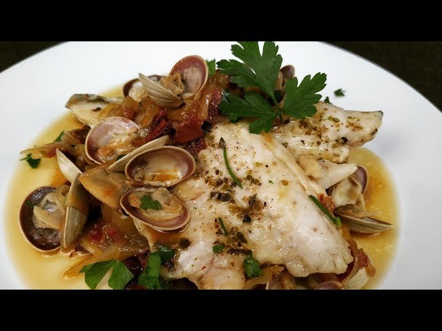 Receta de Lubina en salsa fácil y rápida
