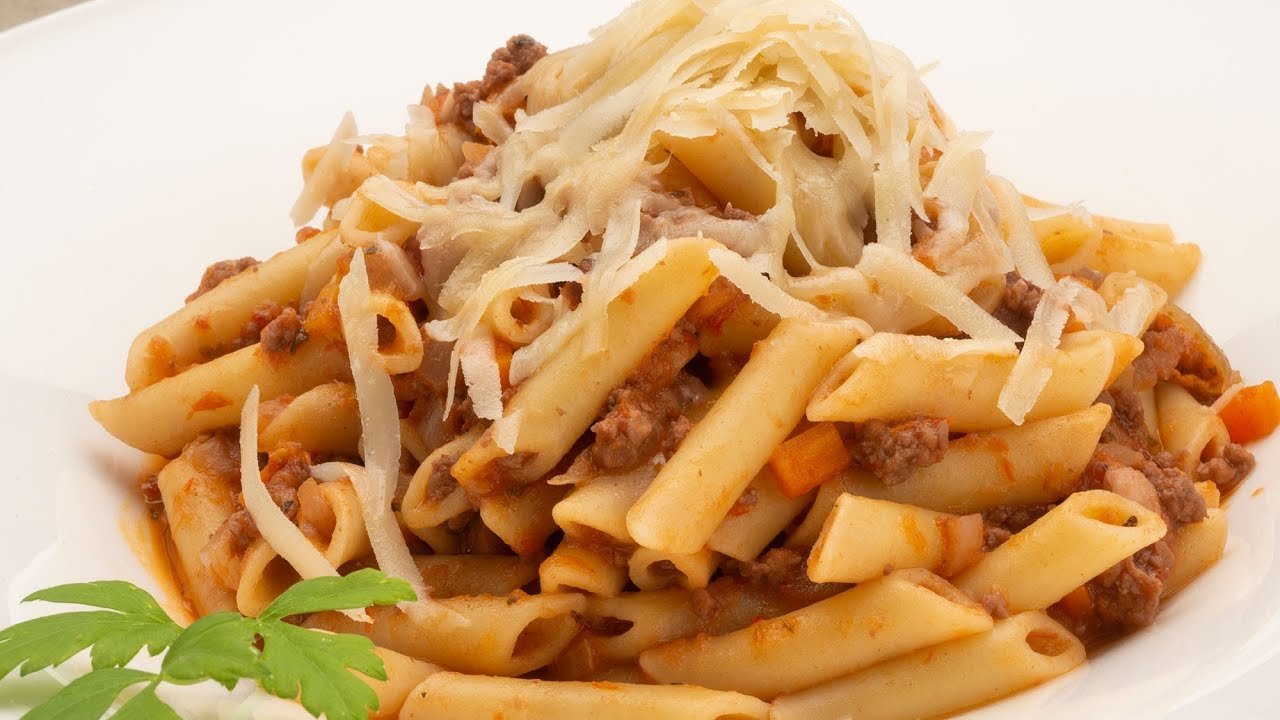 Receta de Macarrones a la bolognesa