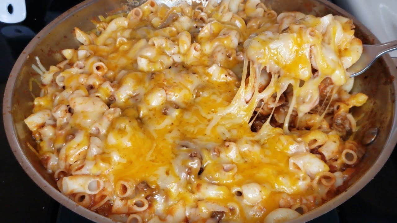 Receta de Macarrones con carne picada y queso