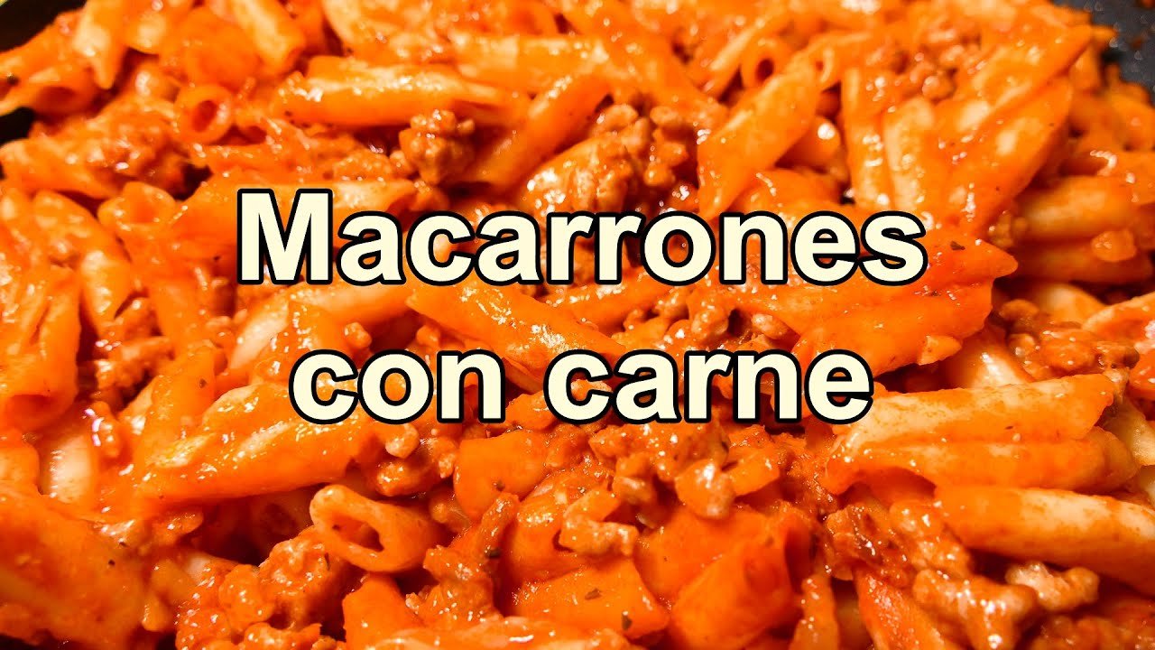 Receta de Macarrones con sobras de carne
