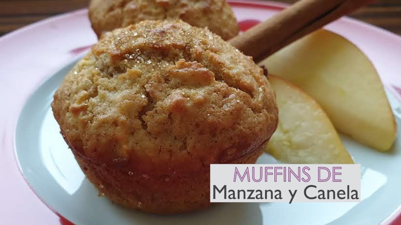 Receta de Magdalenas de manzana y canela