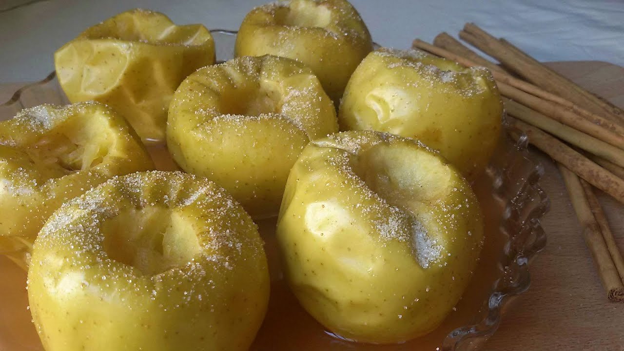 Receta de Manzanas asadas al microondas