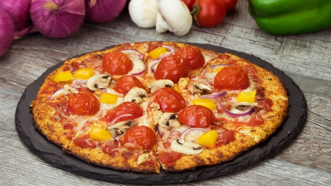 Receta de Masa de pizza de coliflor