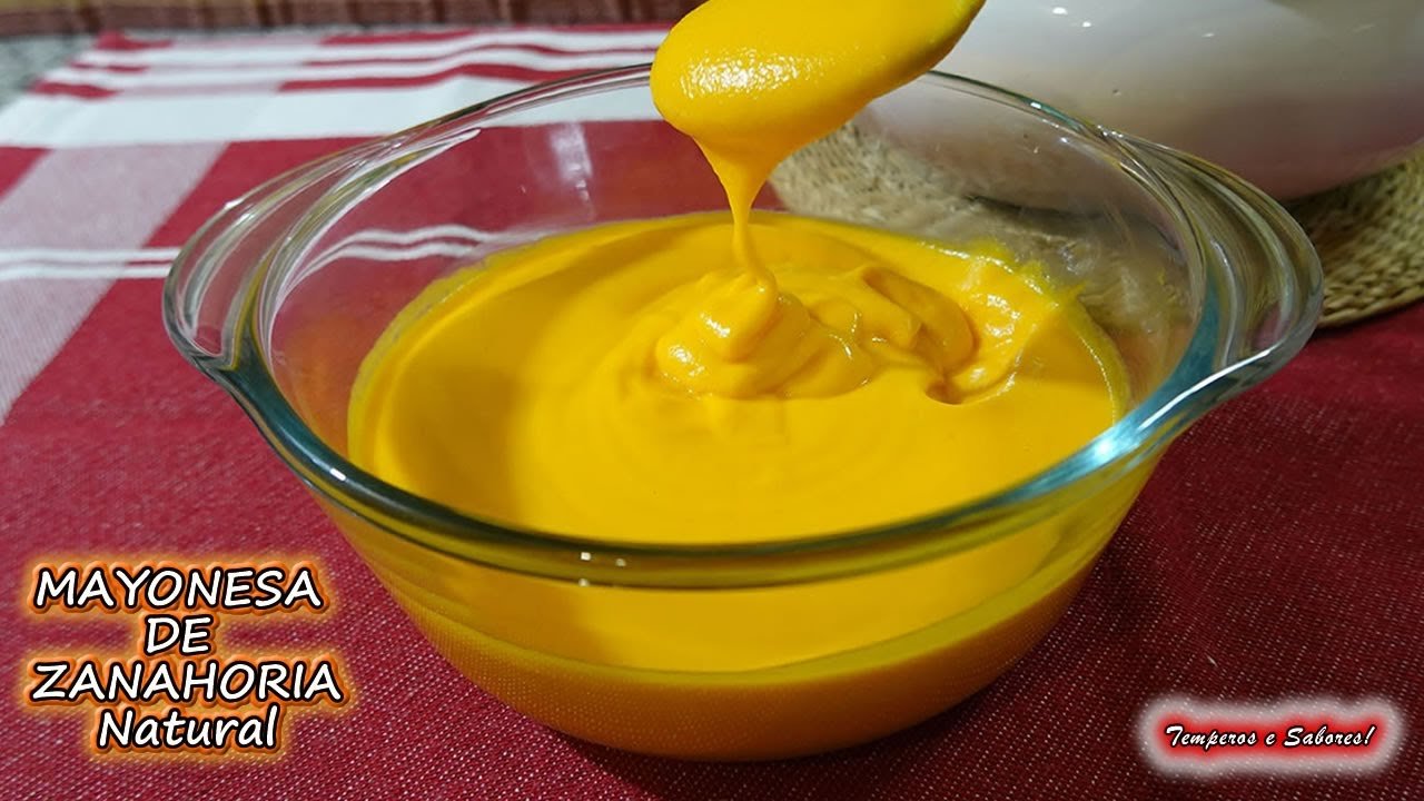 Receta de Mayonesa de zanahoria (vegana)