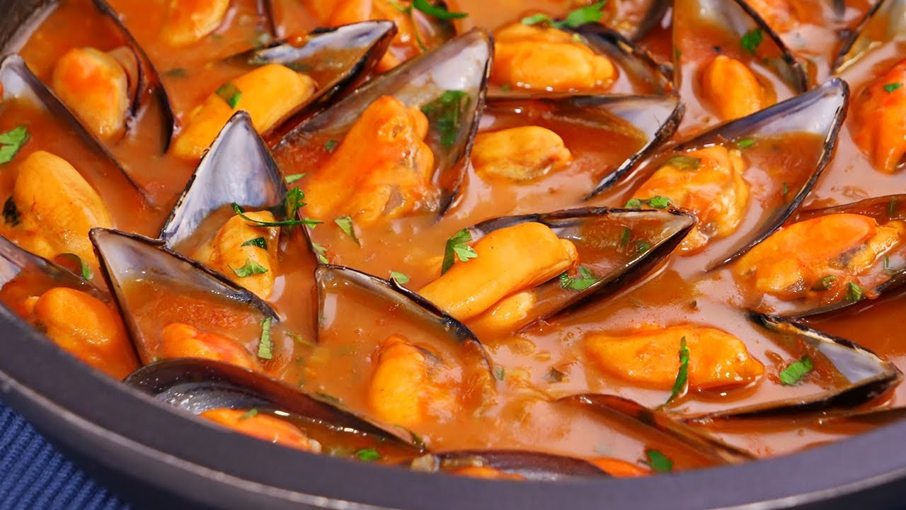 Receta de Mejillones en salsa de la abuela